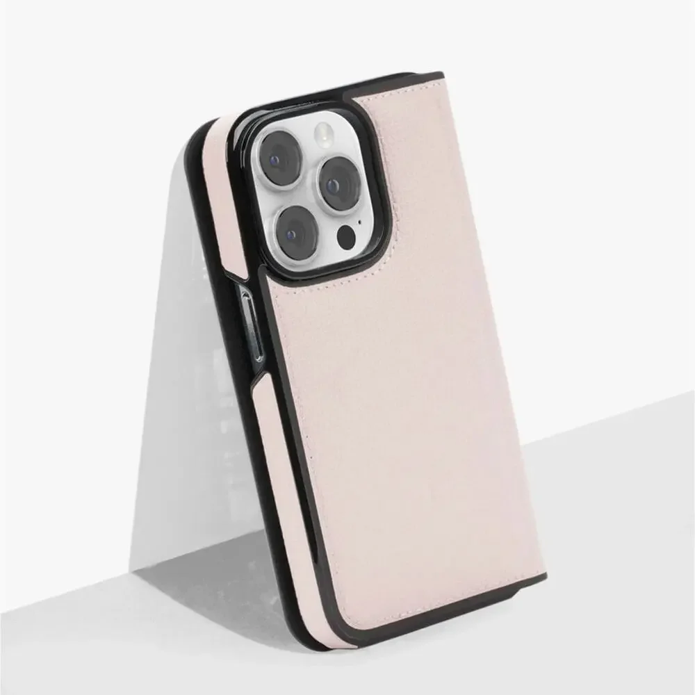 Kate Spade Iphone 15 Pro Max Wrap Folio Case Pale Vellum